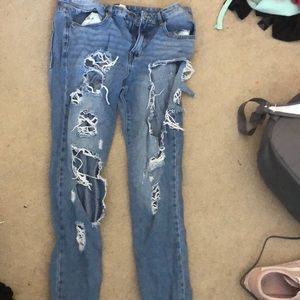 I am selling ripped mom jeans
